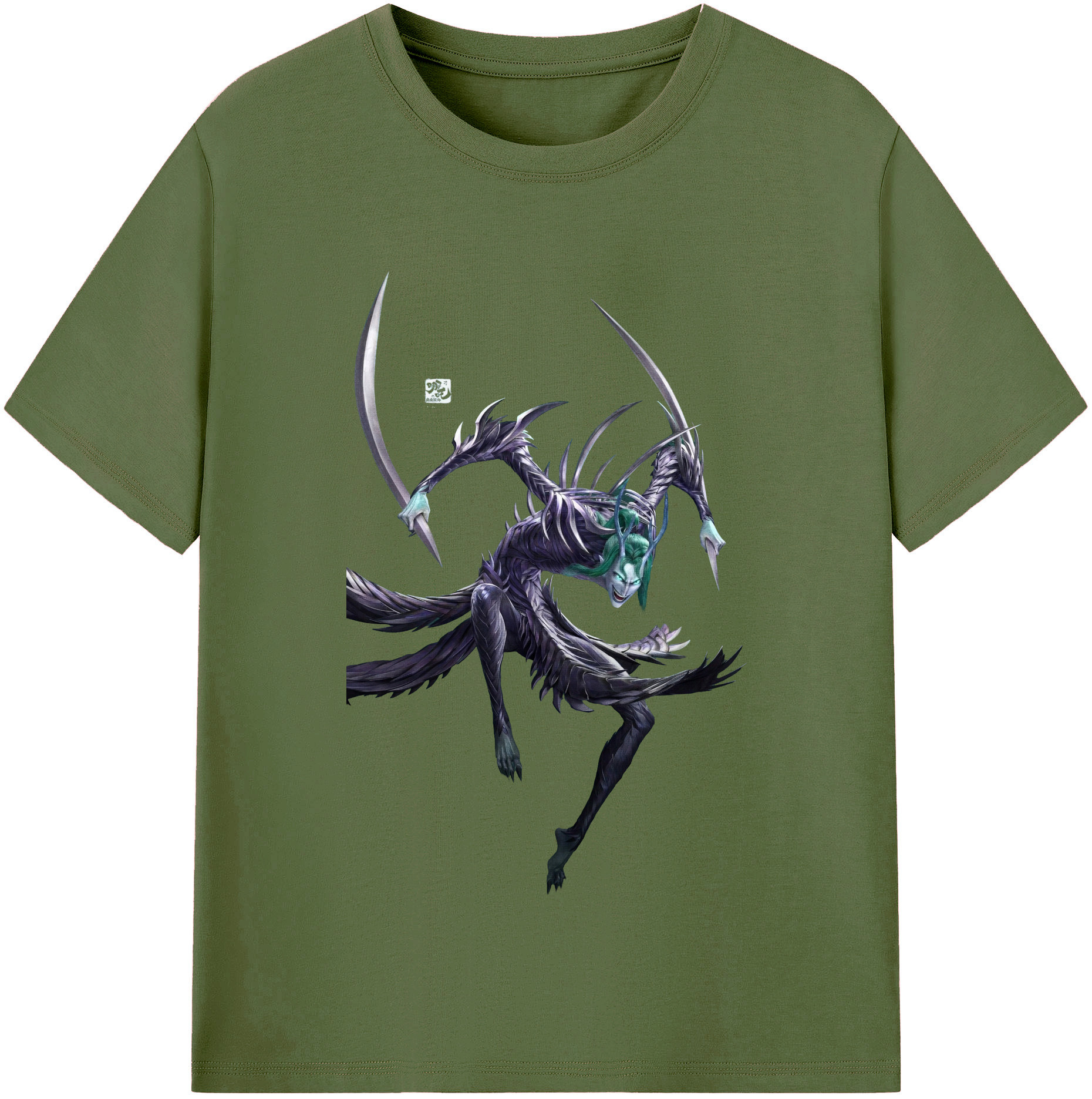 （画像用） Ne Zha 2 ナタ 魔童の大暴れ 綿100％半袖Tシャツ（フロントプリント）